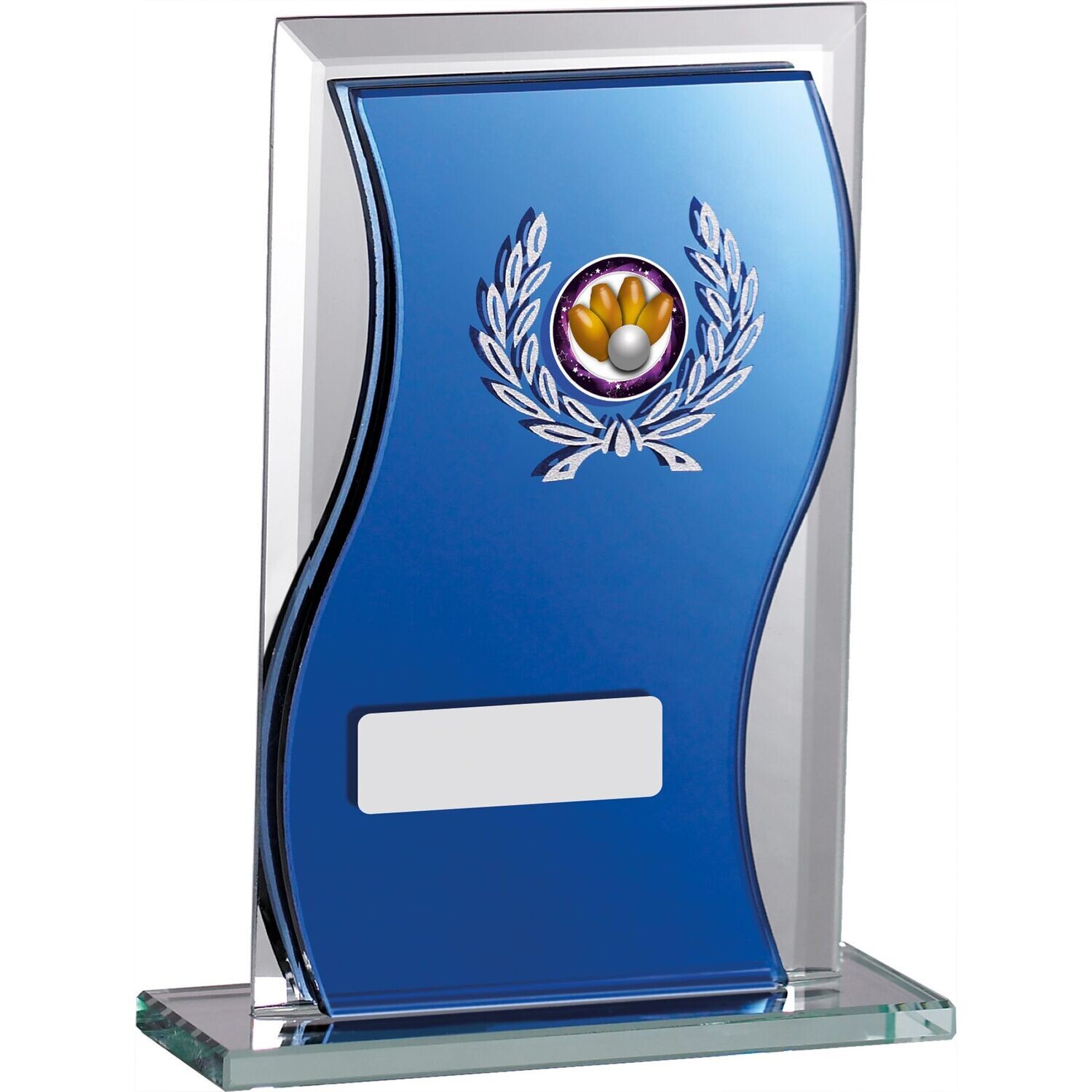 Multisport Glass Award Blue (In 3 Sizes)