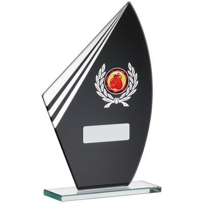 Multisport Glass Award Black (In 2 Sizes)