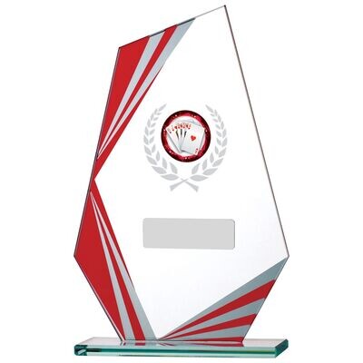 Multisport Glass Award Red (In 3 Sizes)