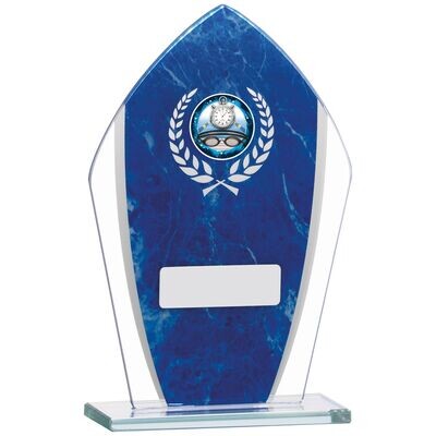 Multisport Glass Award Blue (In 2 Sizes)
