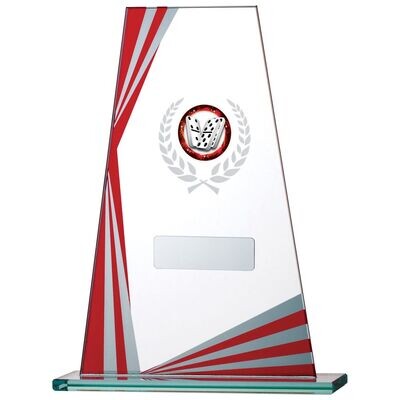 Multisport Glass Award Red (In 3 Sizes)