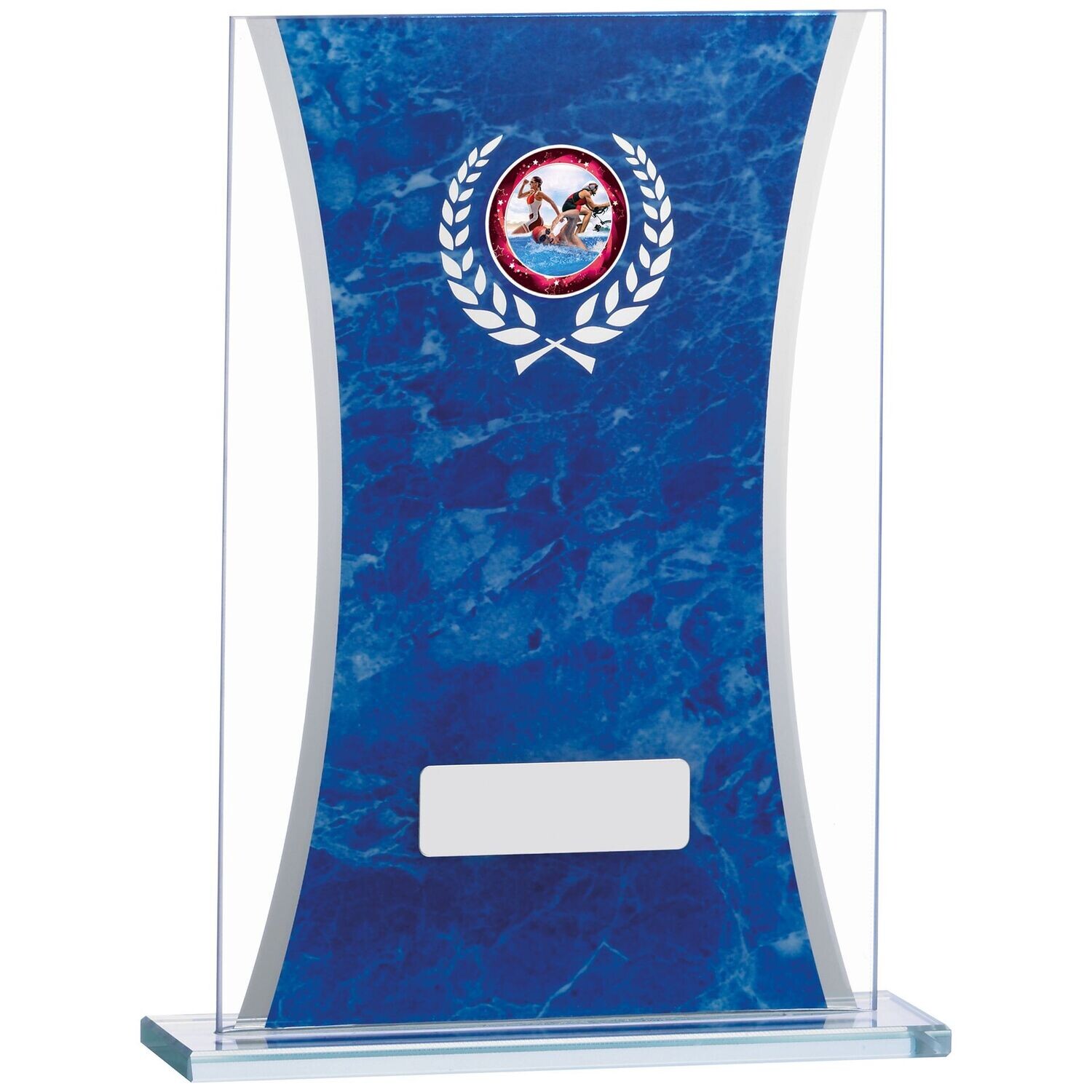 Multisport Glass Award Blue (In 2 Sizes)