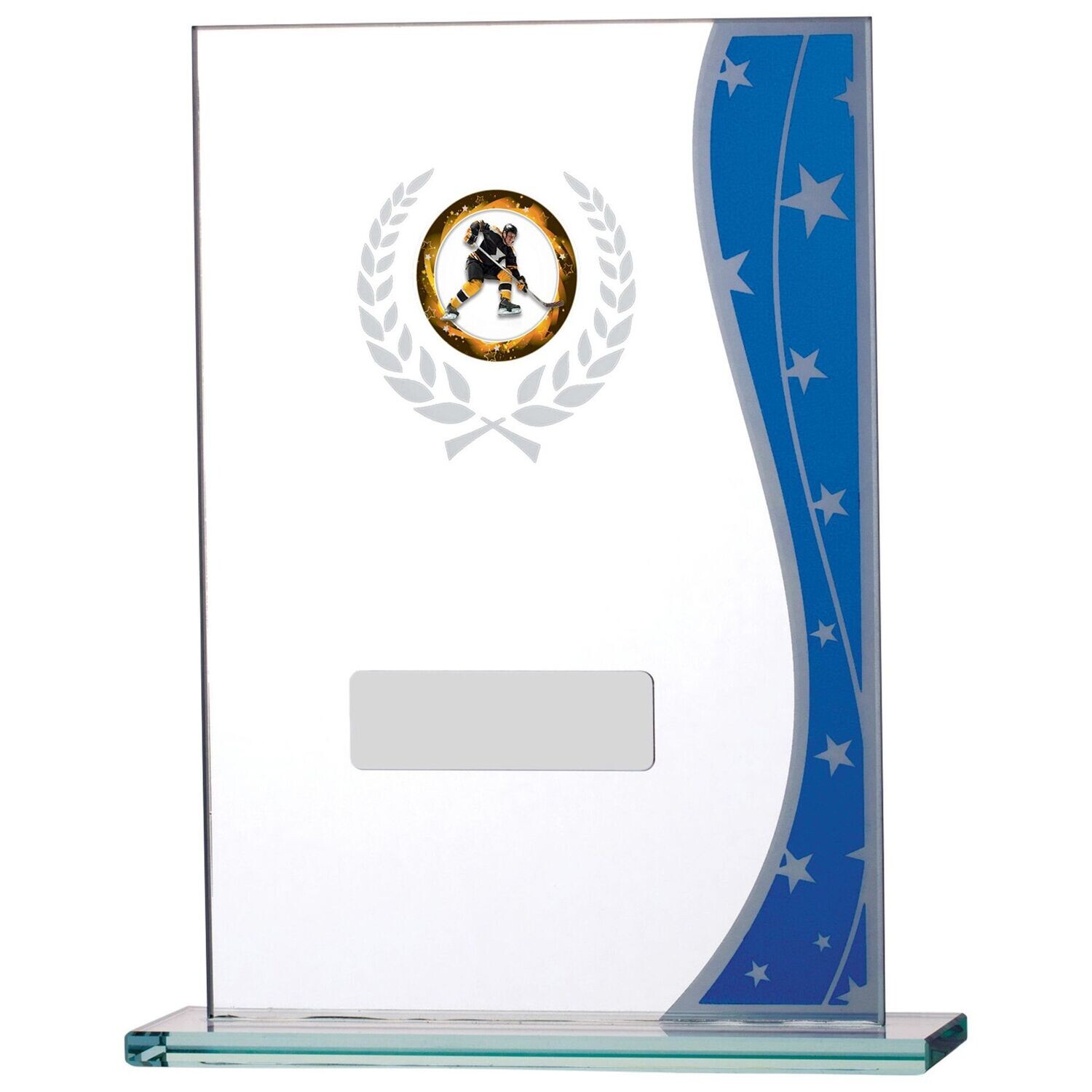 Multisport Glass Award Blue (In 3 Sizes)