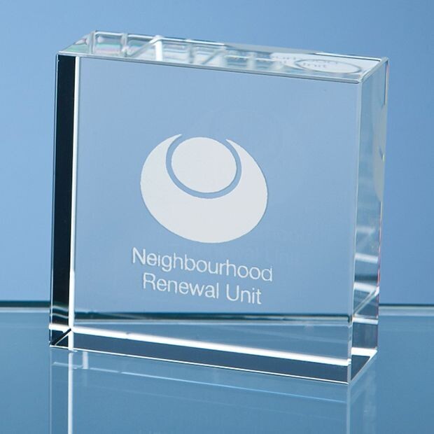5cm Square Paperweight