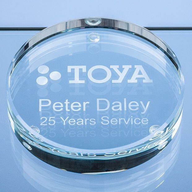9cm x 18mm Round Paperweight