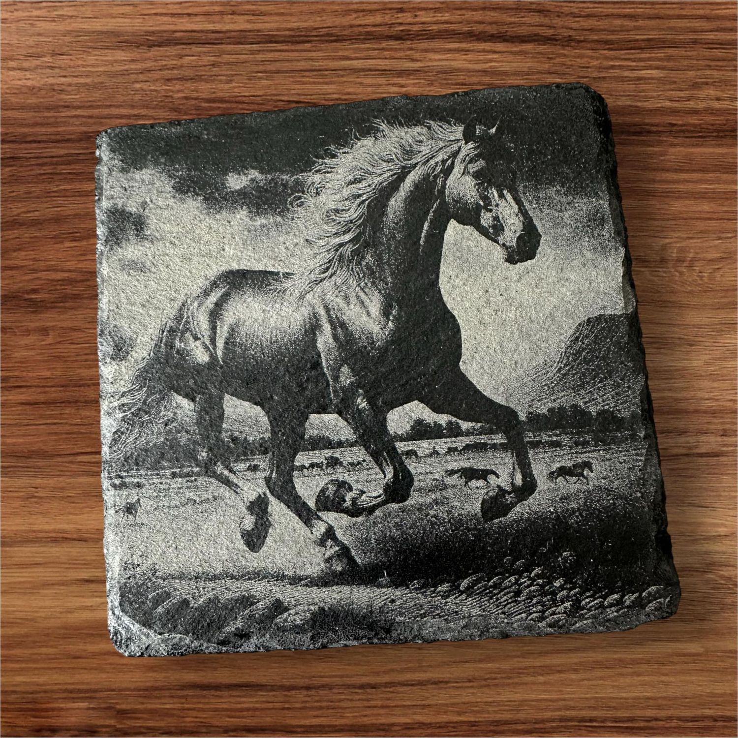 100mm Natural Slate Coaster