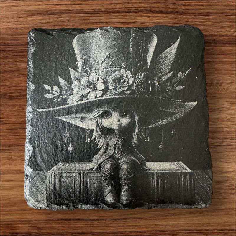 100mm Natural Slate Coaster