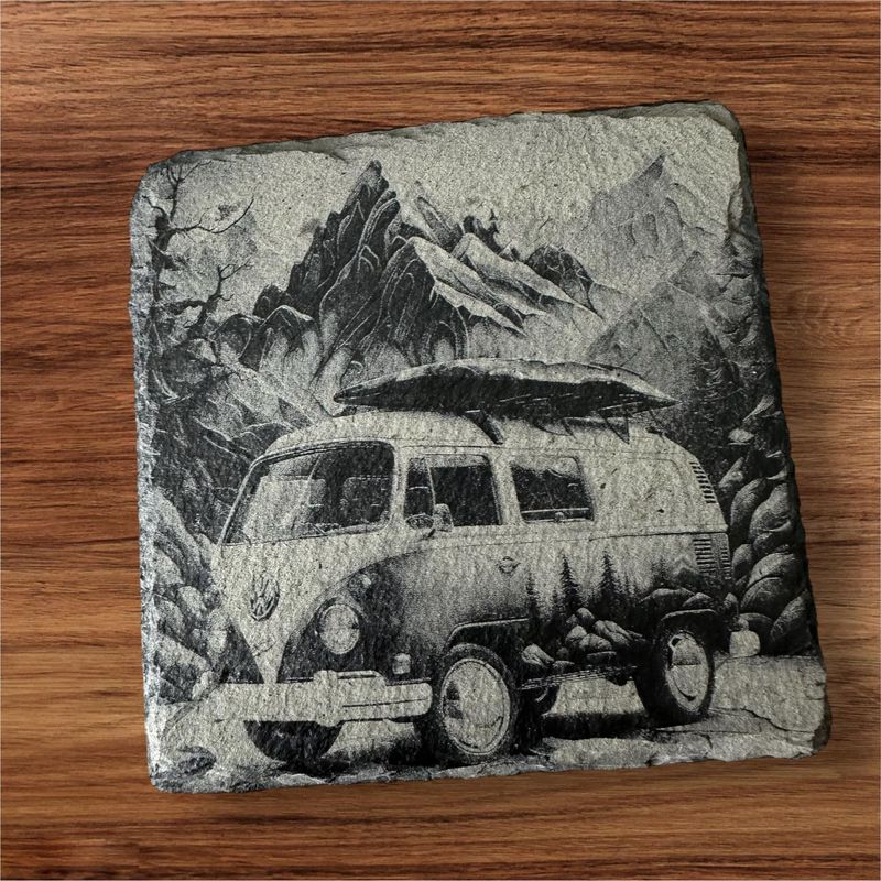 100mm Natural Slate Coaster