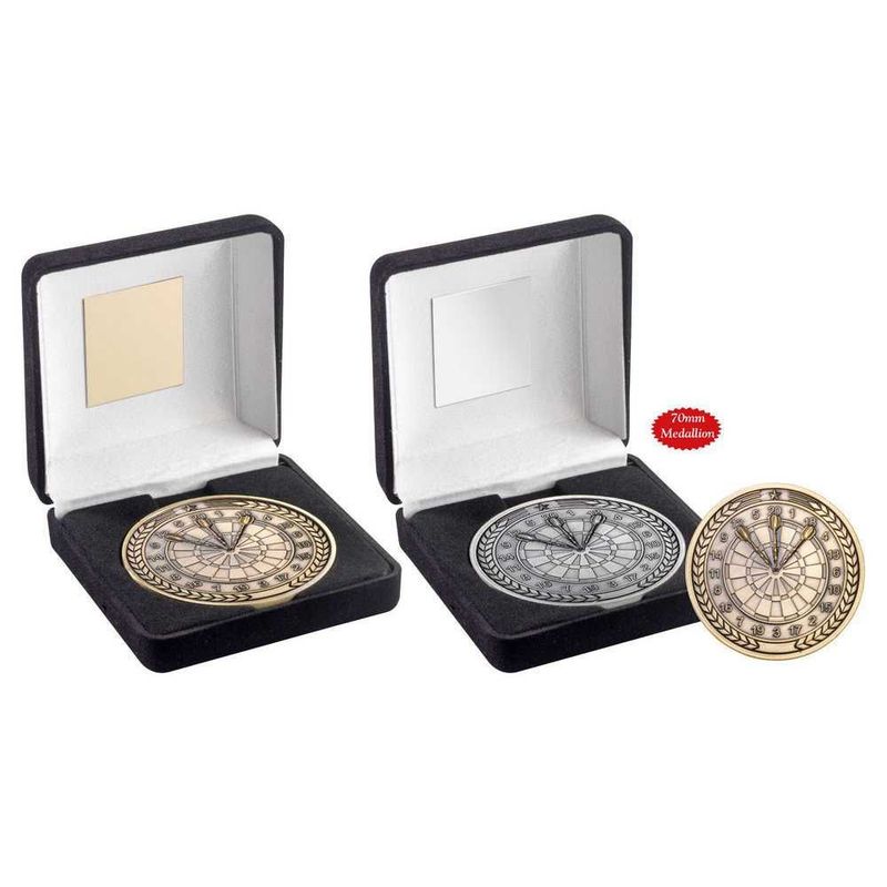 Dart Medal In Box ( Available in 2 Colours) Dart Medal In Box ( Available in 2 Colours)