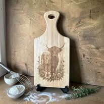 Decorative Paddle Board (Highland Cow) Decorative Paddle Board (Highland Cow)