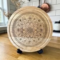 30cm Decorative Bread Board (Flower) 30cm Decorative Bread Board (Flower)