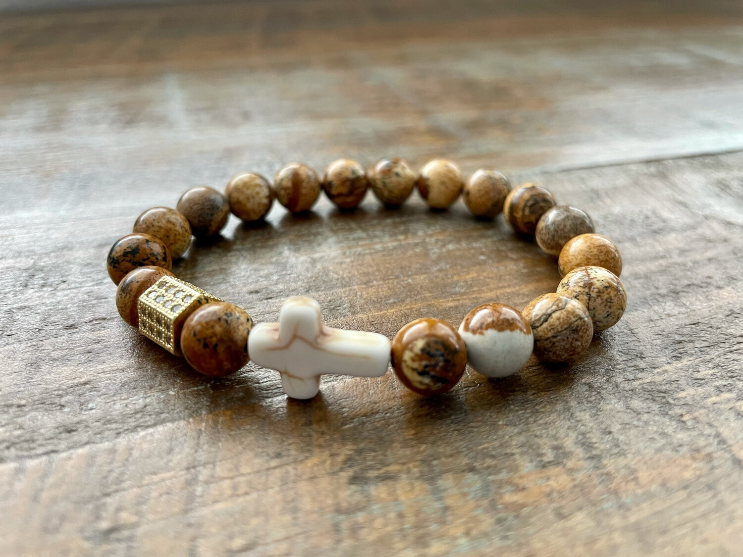 Have A Little Faith - Natural Stone (Gold)