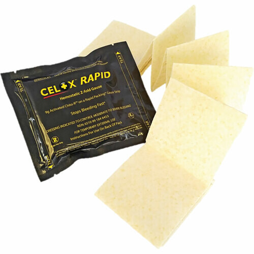 CELOX Rapid Z-Fold Gauze (Hemostatic)