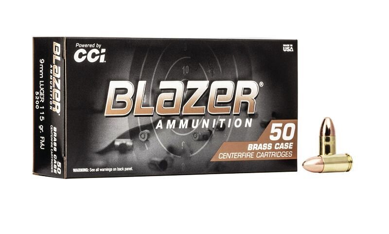 9mm - CCI Blazer 115gr FMJ
