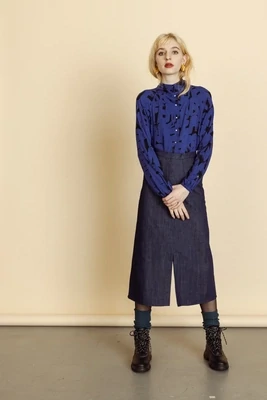 Jupe &quot;BRICK&quot; blue jeans