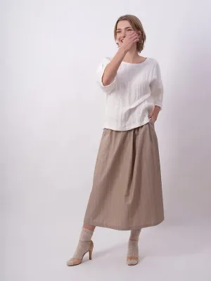 Leinentop weiss
