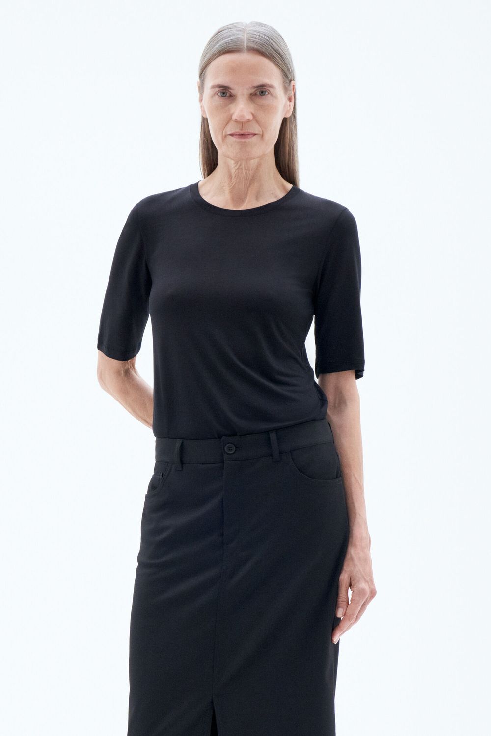 T-Shirt Elena Tencel Tee schwarz