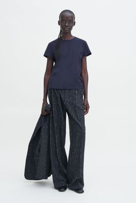 Soft cotton tee navy