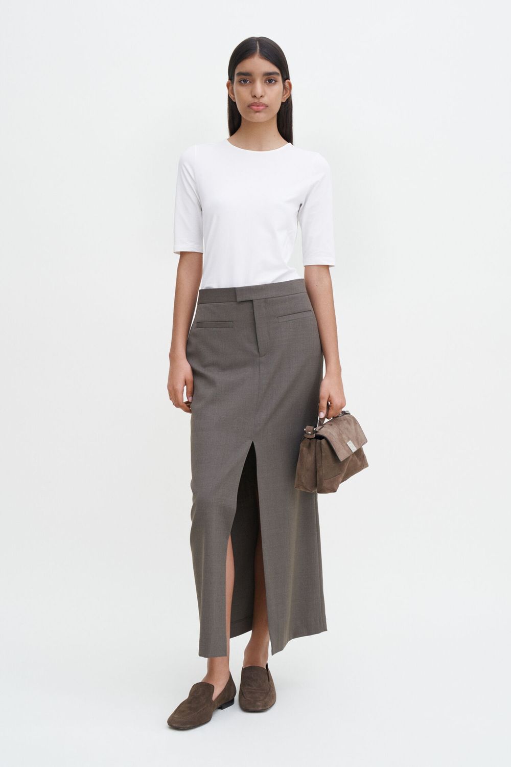 Elbow sleeve Top white