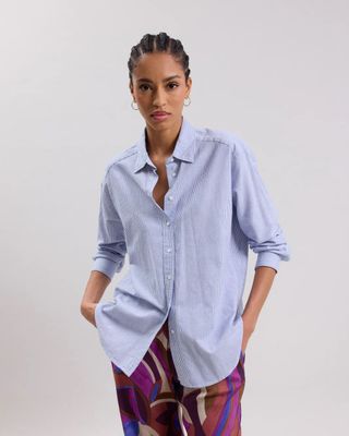 Bluse CINEMA blau gestreift