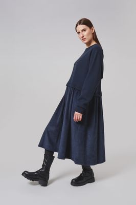 Cordkleid dunkelblau