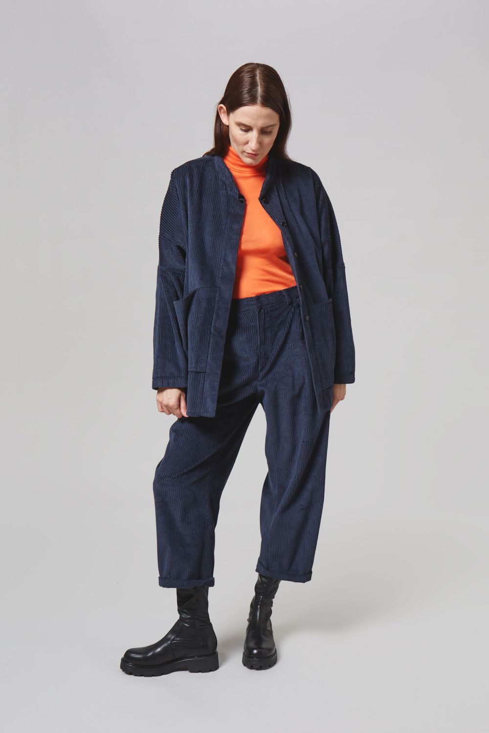 Cordhose dunkelblau