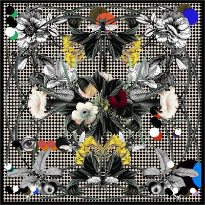 Foulard Carré Flora chess