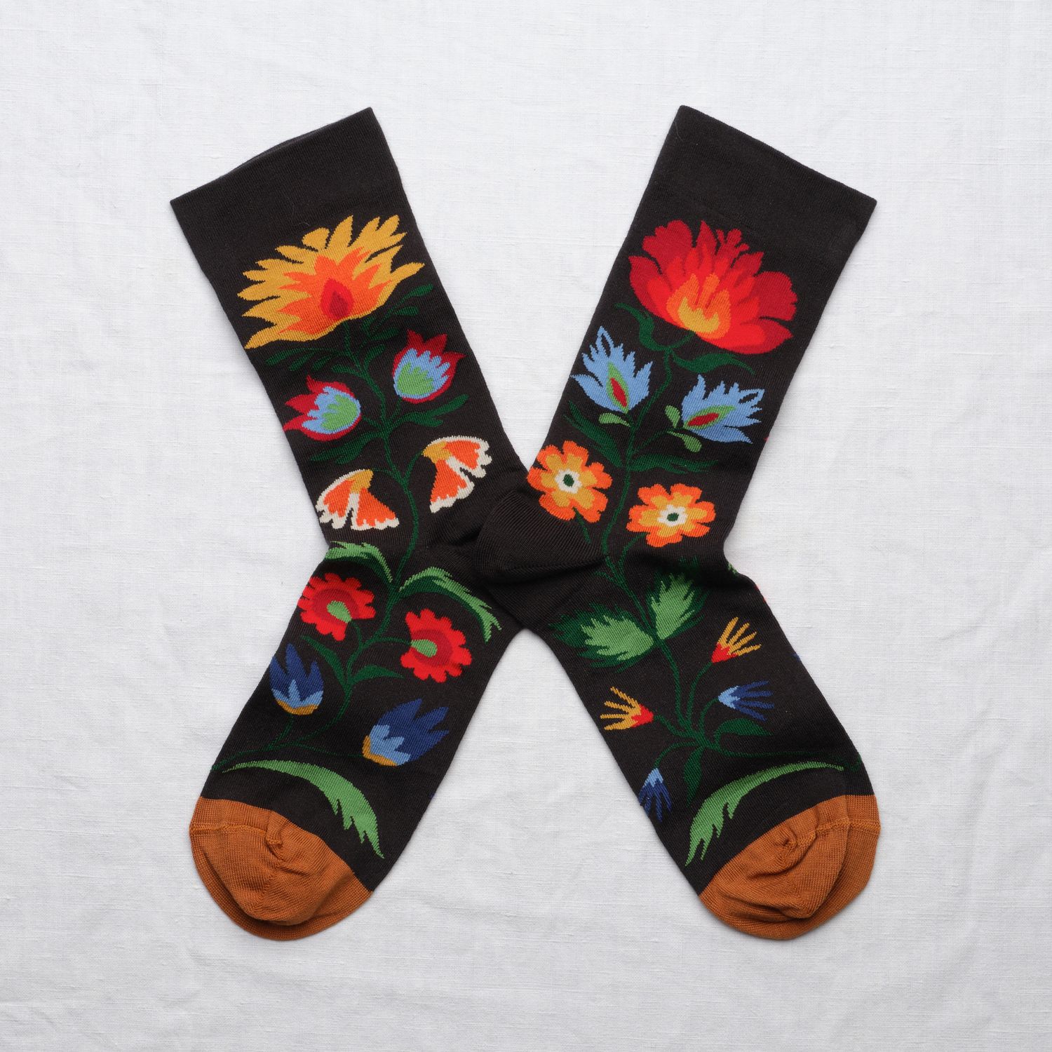 Socken Blumenbouquet