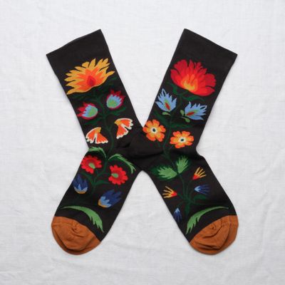 Socken Blumenbouquet