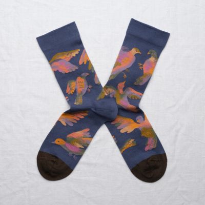 Socken Vögel farbig