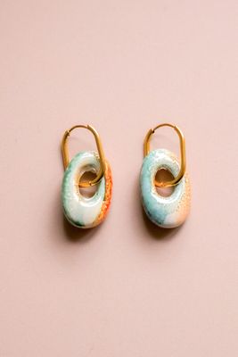 Ohrhänger Keramik Drop saturn