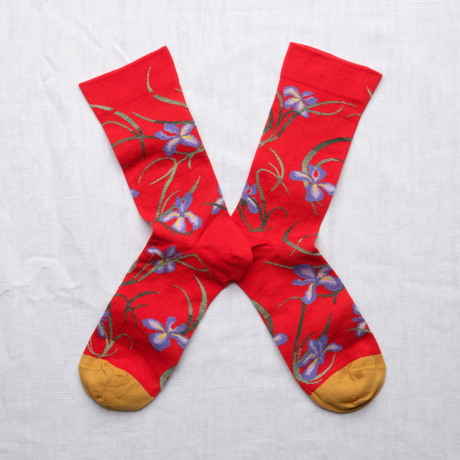 Socken Iris rot