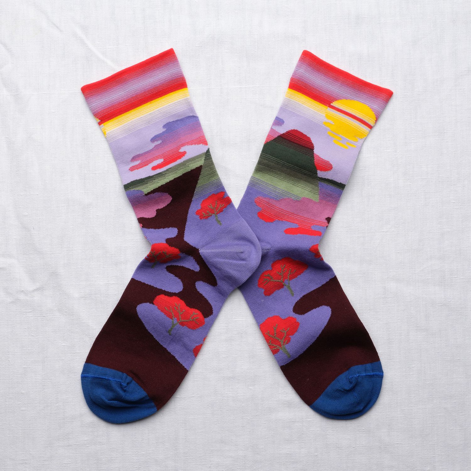 Socken Sonnenaufgang