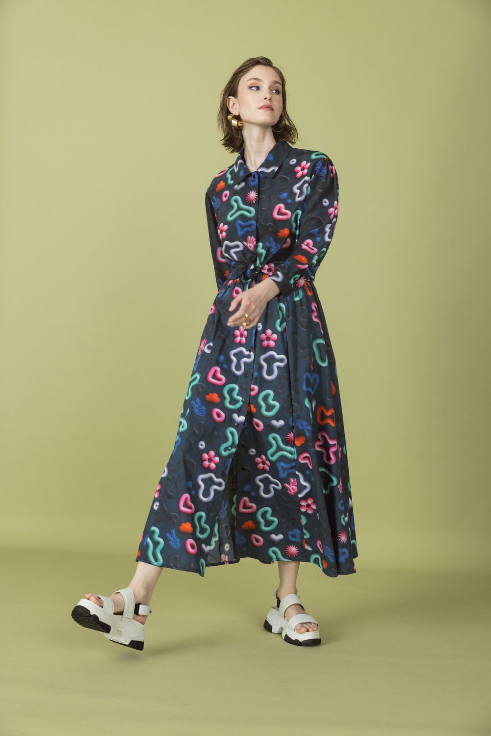 Bluse EMOTIES nachtblau/multicolor