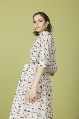 Kleid EMOTIES rosa/weiss