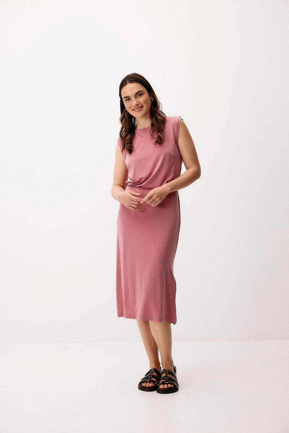 Cupro Midi Skirt