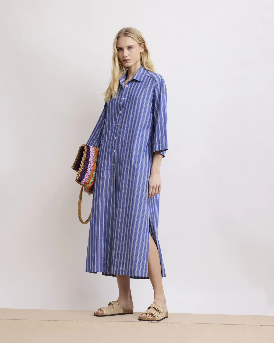 Kleid RUNE blau weiss gestreift