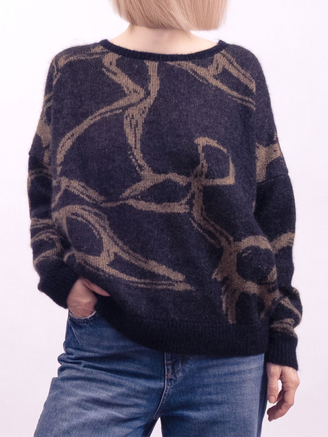 Pullover 4  &quot;Winter Veins&quot; Jacquard