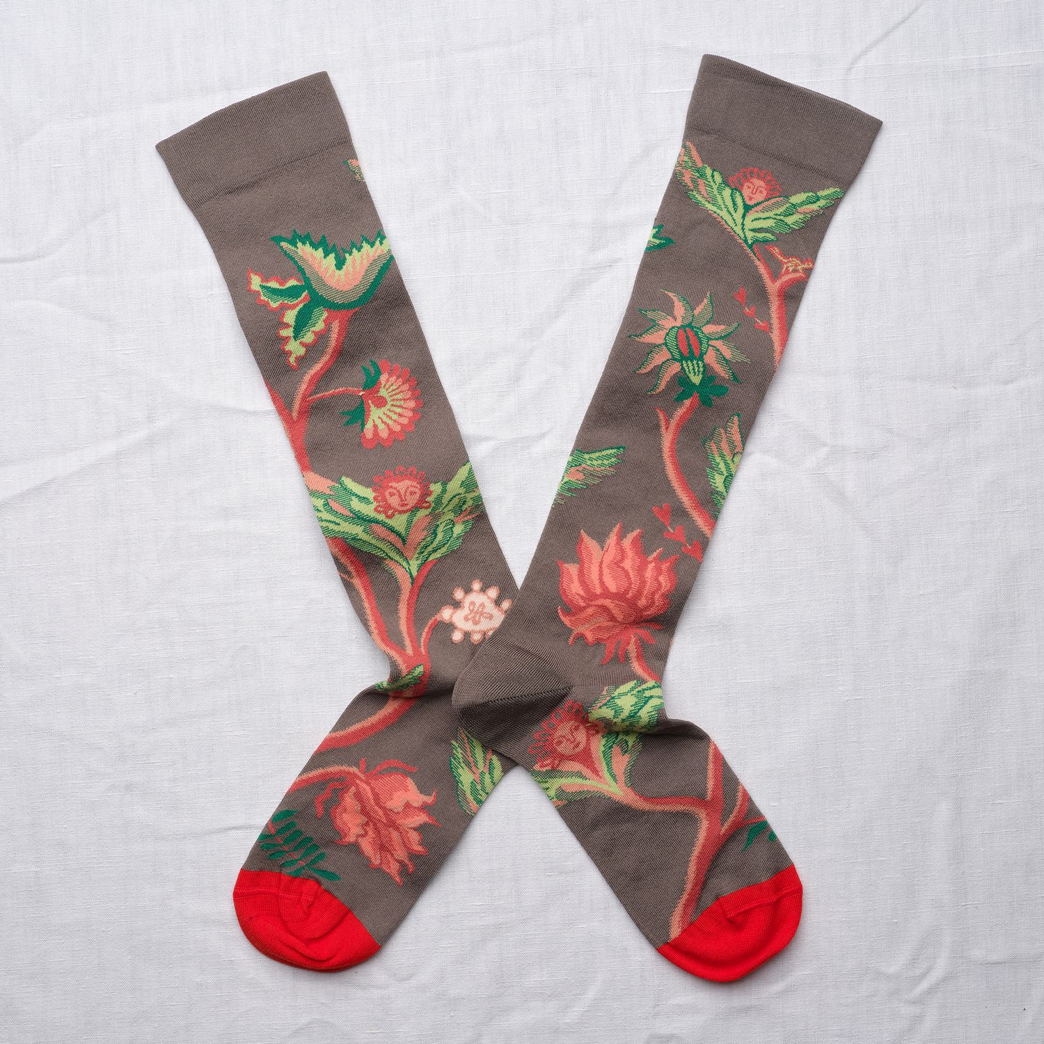 Kniesocken Indian-style pepper