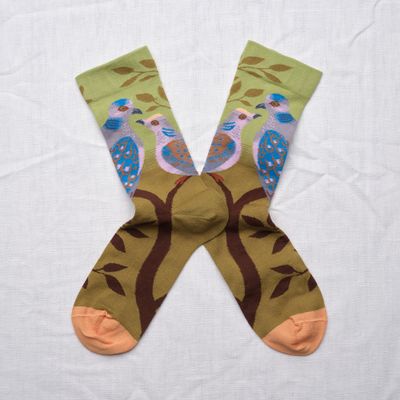 Socken Absinth-Taube