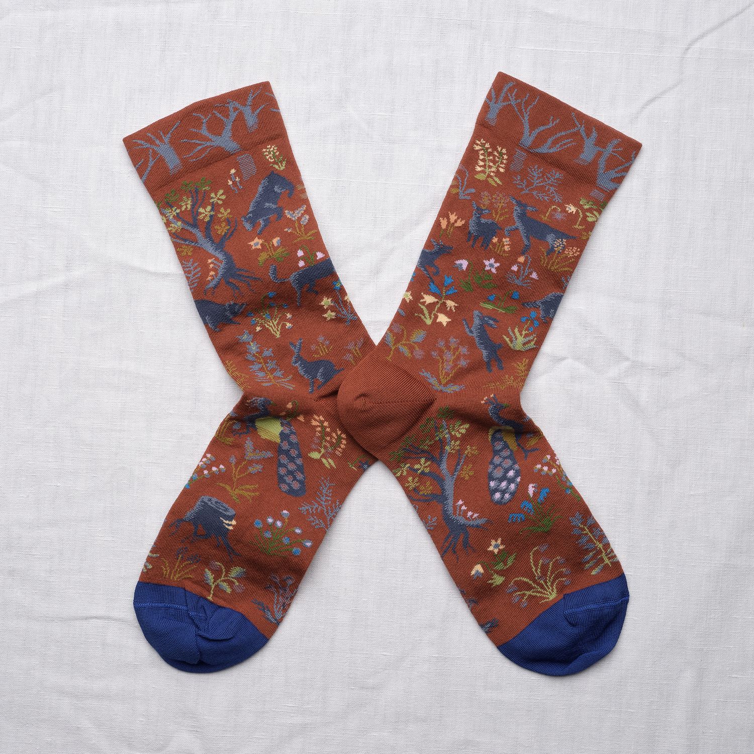Socken Sepia Woodland