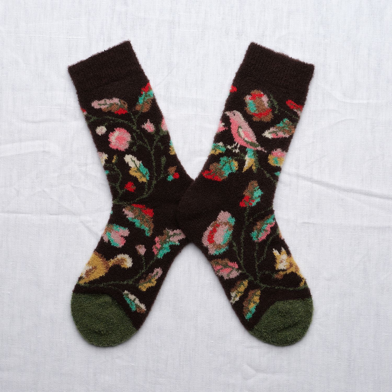 Socken Vögel warm