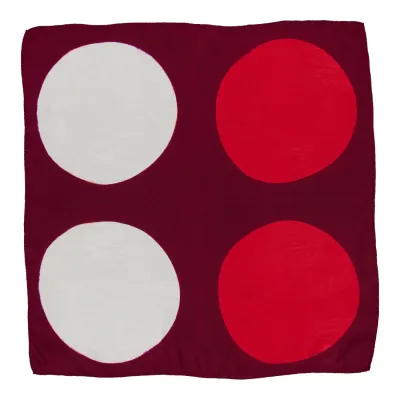 Nicki PILE - Seidebandana in rot und granat