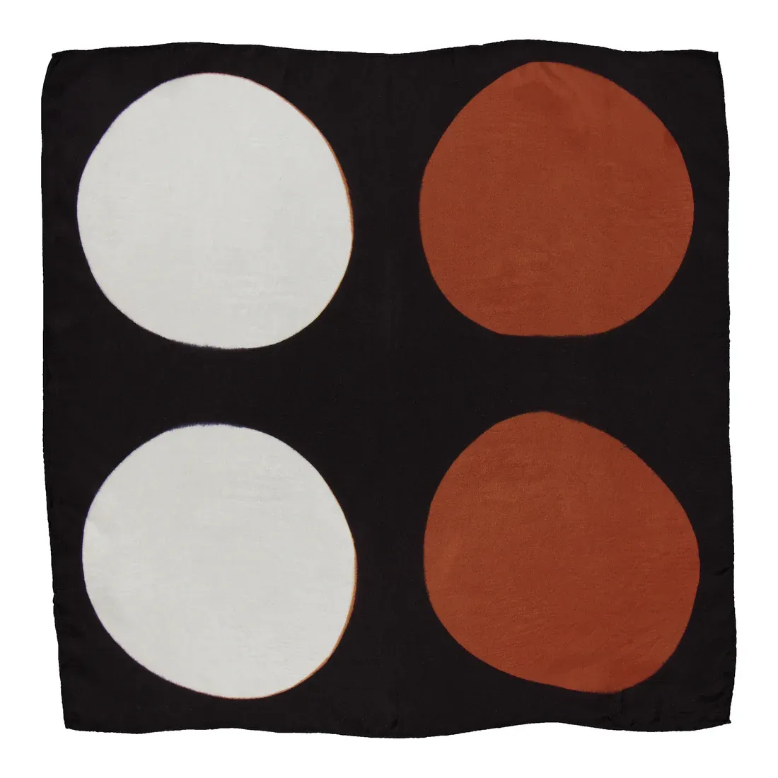 Nicki PILE - Seidebandana in cognac und schwarz