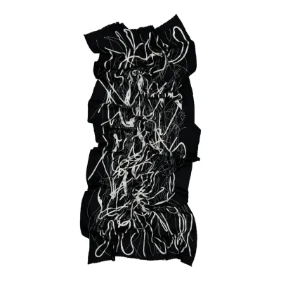 Schal SPLASH – bestickte Stola