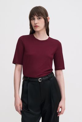 Elena Tee burgundy