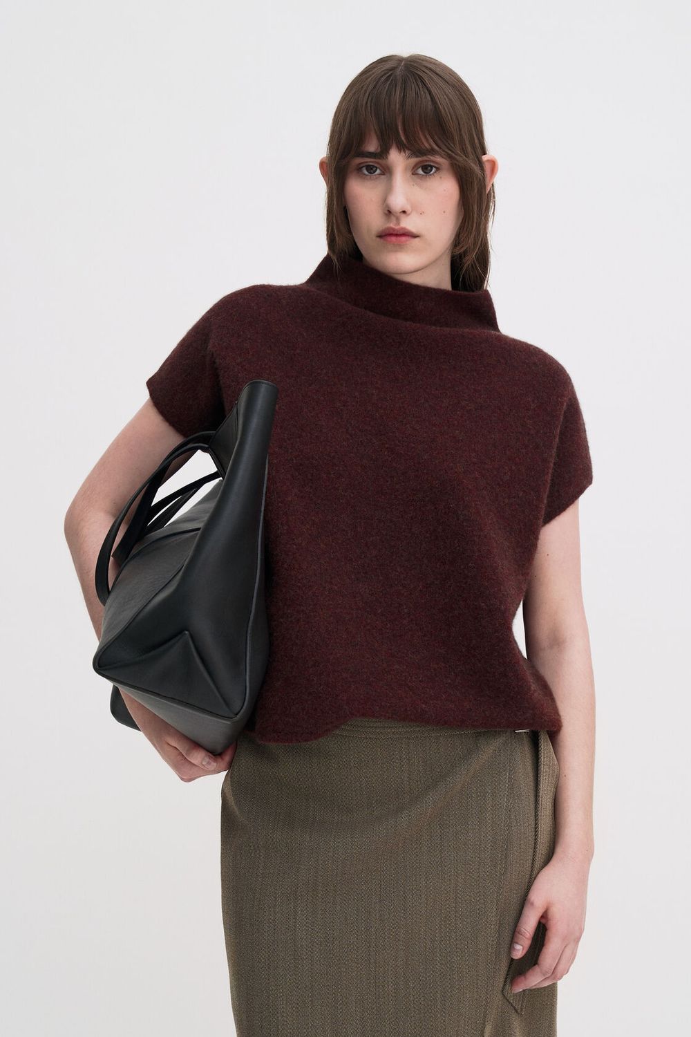 Ximena Yak Sweater burgundy