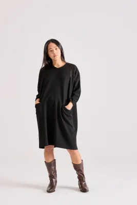 Jerseykleid ZORA schwarz