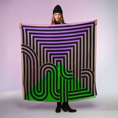 Grand Foulard PISTE neon