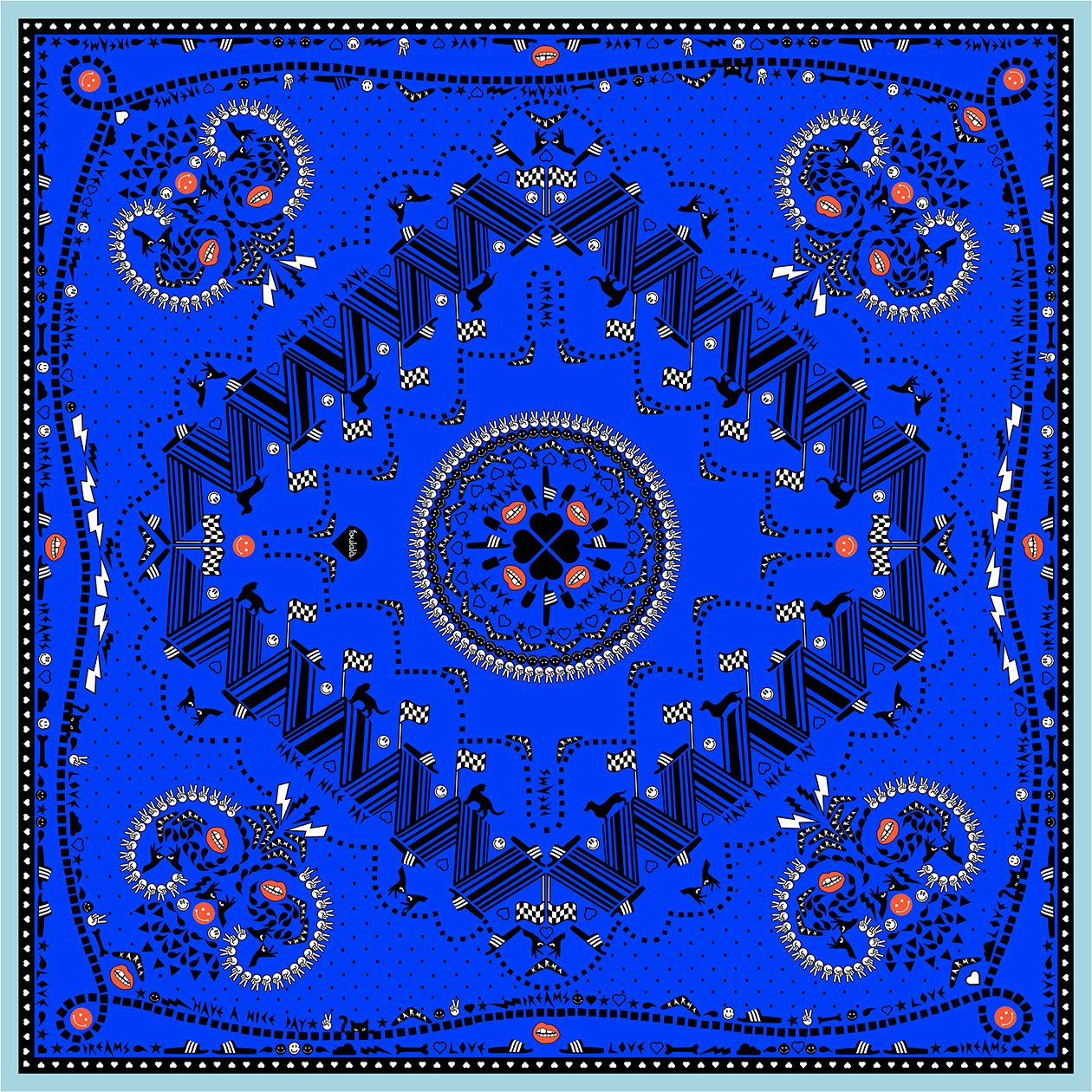 Nicki BANDANA-DRAMA blau